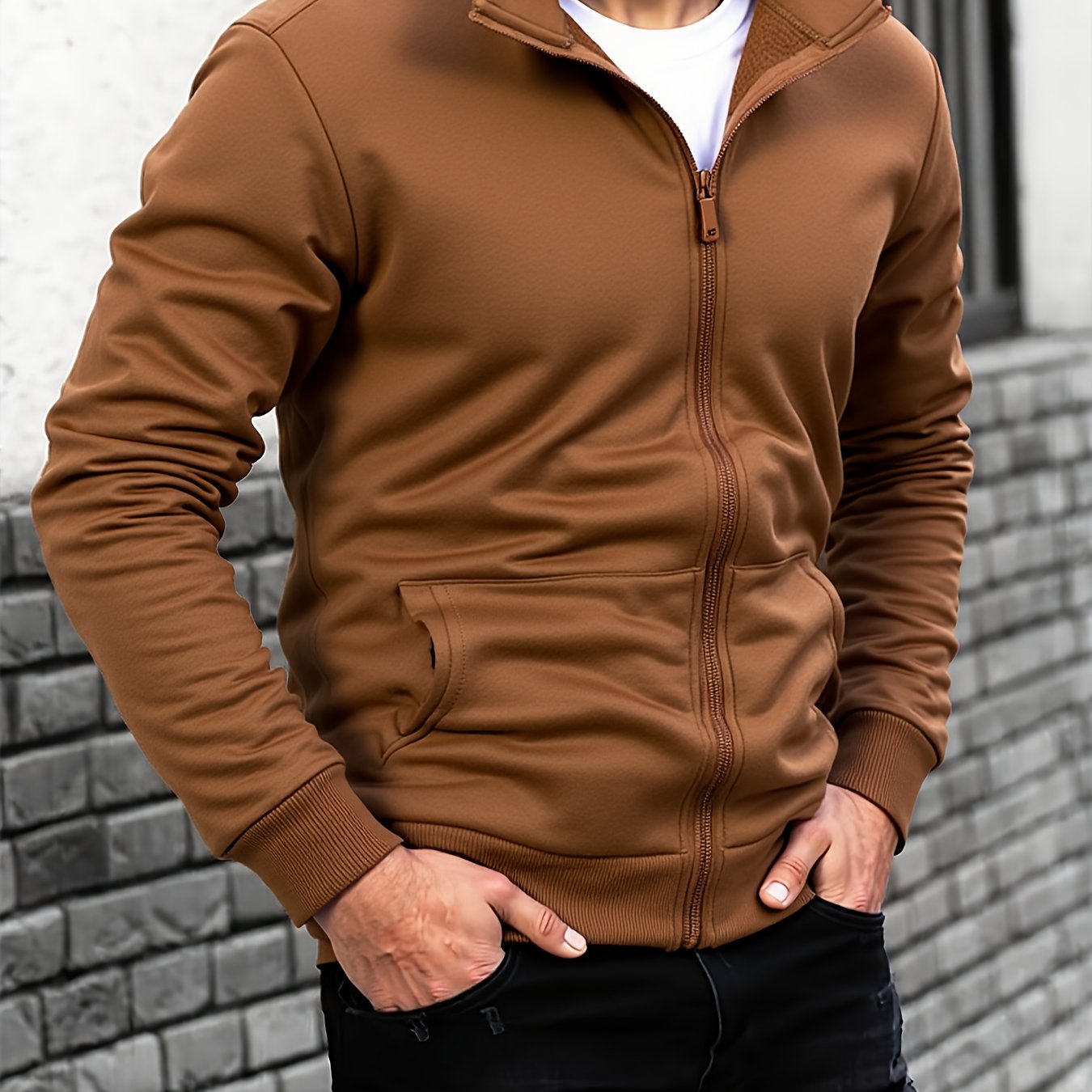 Men's Thermal Jacket - Extreme Cold Weather Zip-Up Coat with Full-Zip Exterior/Interior Layering - Lightweight Anti-Scratch Windproof Outerwear for Skiing, Camping, Hiking - Machine Washable Winter Jacket in Black/Navy/Gray/B