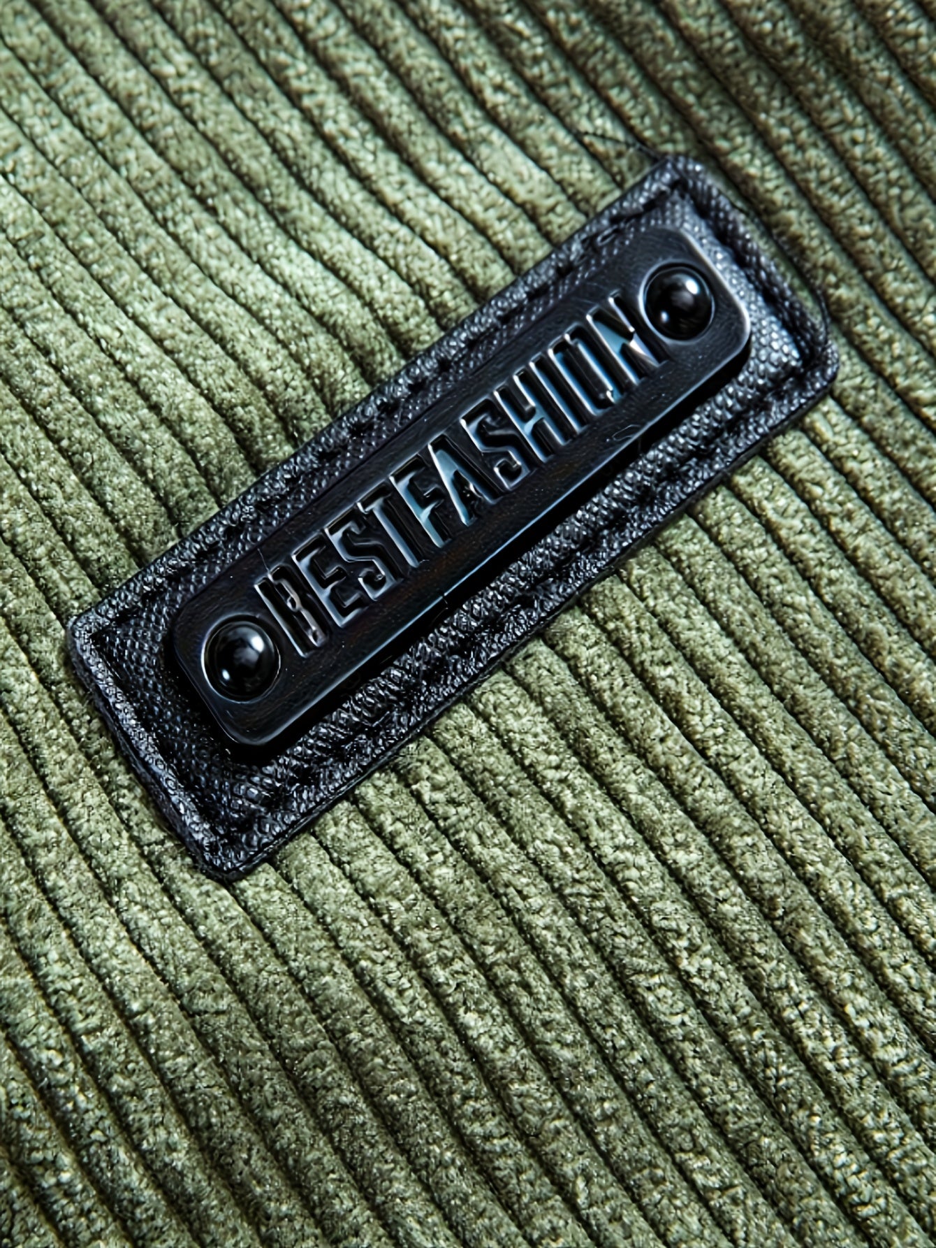 Men's Corduroy Jacket Olive Green - Retro Loose-Fit Full-Zip Winter Coat with Stand Collar & Zippered Pockets, Machine Washable Corduroy Outer (No) for Casual & Formal Wear - Autumn/Winter Outerwear, Womens Coats And Jackets,