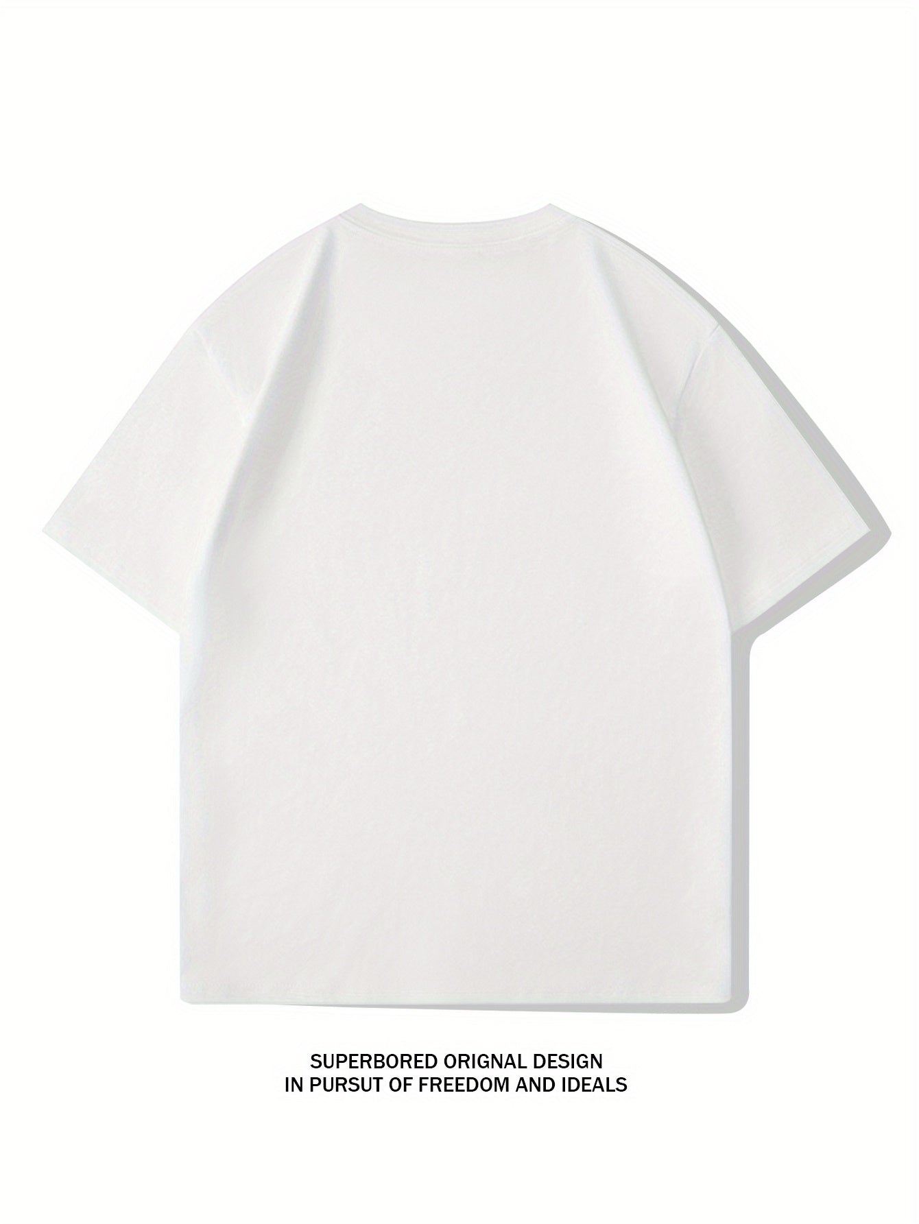 Men's 100% Cotton Geometric Print Crew Neck T-Shirt for Summer