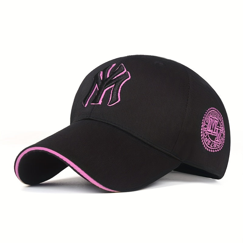 YM Embroidered Unisex Sun Hats, Sandwich Sports Caps, Trendy Youth Duckbill Hats, Wholesale New Baseball Caps, Streetwear Embroidered Designs.
