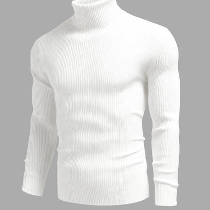 Men'S Long-Sleeve Sweatshirt for Autumn And, Featuring a High Collar, Knitted Design, Casual And Stylish for Outerwear