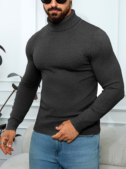 Men'S New Style Available in Multiple Colors, Classic Turtleneck Sweater