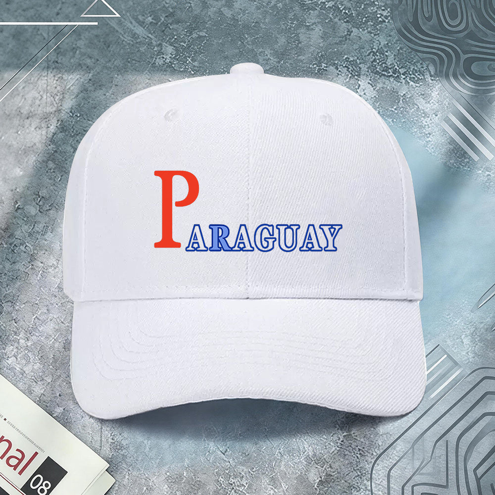Unisex Paraguay Print Lightweight Adjustable Baseball Cap
