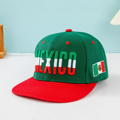 Men's Casual Baseball Cap with Mexican Alphabet Embroidery