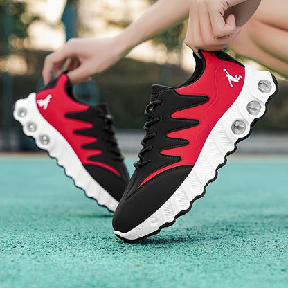 [sneakers] Trendy Men'S Cross-Training Shoes | ZQBOBING Mid-Top Lace-Up with Faux Upper, PVC Sole, EVA Insole | Perfect for All-Season Outdoor Activities