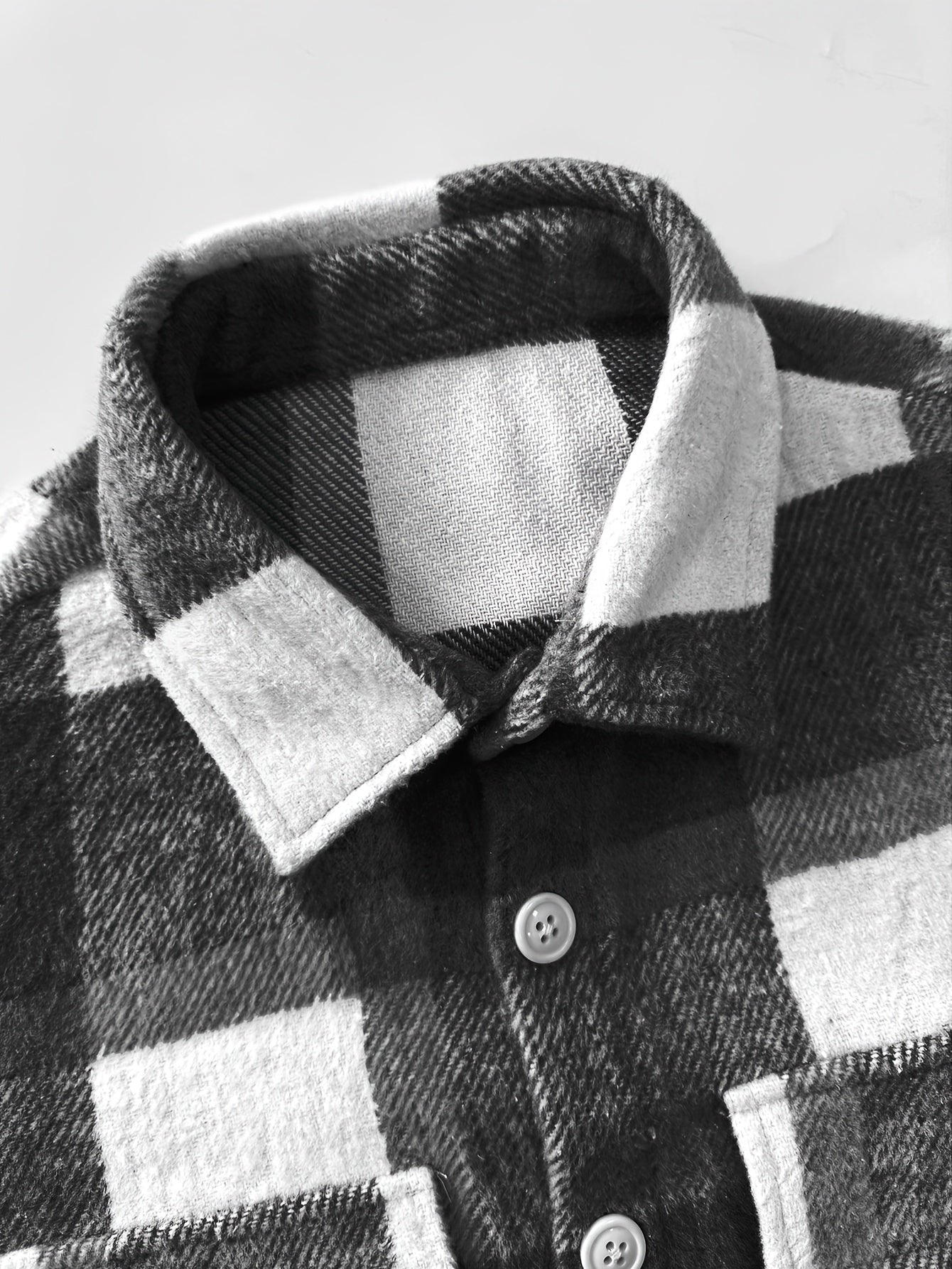 Men's Vintage Plaid Lapel Casual Jacket - Long Sleeve Outerwear