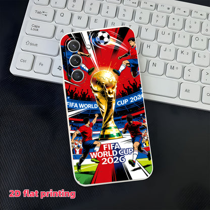 FIFA 2026 World Cup TPU Phone Case with Soccer Trophy Design