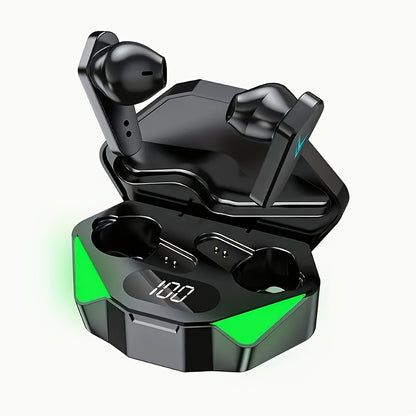 New Wireless Earbuds with LED Display Touch In-Ear TWS True Wireless Sports Music Gaming Headphones Compatible with Smart Devices, Suitable for Low Latency Games and Videos