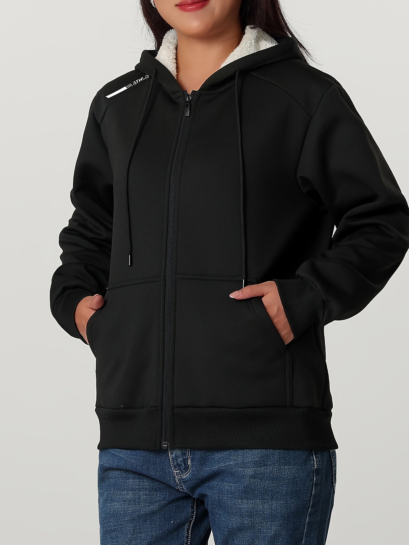 Women'S Heavyweight Winter Jacket - Thermal Insulated Cold Weather Coat with Full-Zip Closure, Large Front Pockets - Purple Outerwear for Everyday & Formal Events - Non-Stretchy Polyester Fabric - Easy-Care Ladies Outerwear,