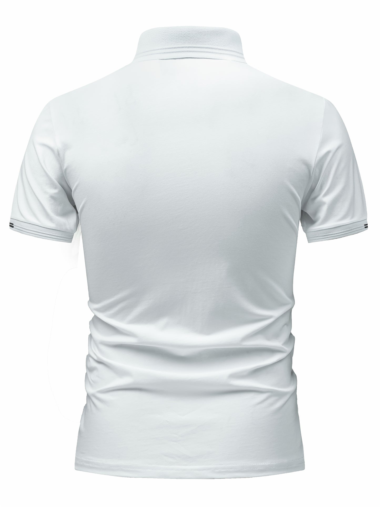 Men's Lightweight Cotton Stretch Business Shirt with Lapel Collar