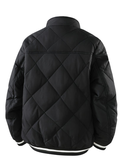 2025 New Winter Men's Sports Jacket, Fashion Casual Thickened Stand Collar Youth Trendy Outerwear