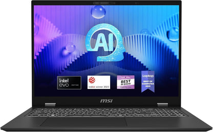MSI Prestige 16 AI EVO Laptop, Ultra Thin Business Laptop, Intel Ultra 7-155 H, 16" QHD+, 32 GB LPDDR5 RAM, 2 TB SSD, Wi-Fi 7, AI Engine, Windows 11 Pro & MS Office Lifetime License