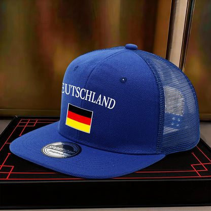 Unisex German Flag Casual Hip-Hop Hat with Flat Brim