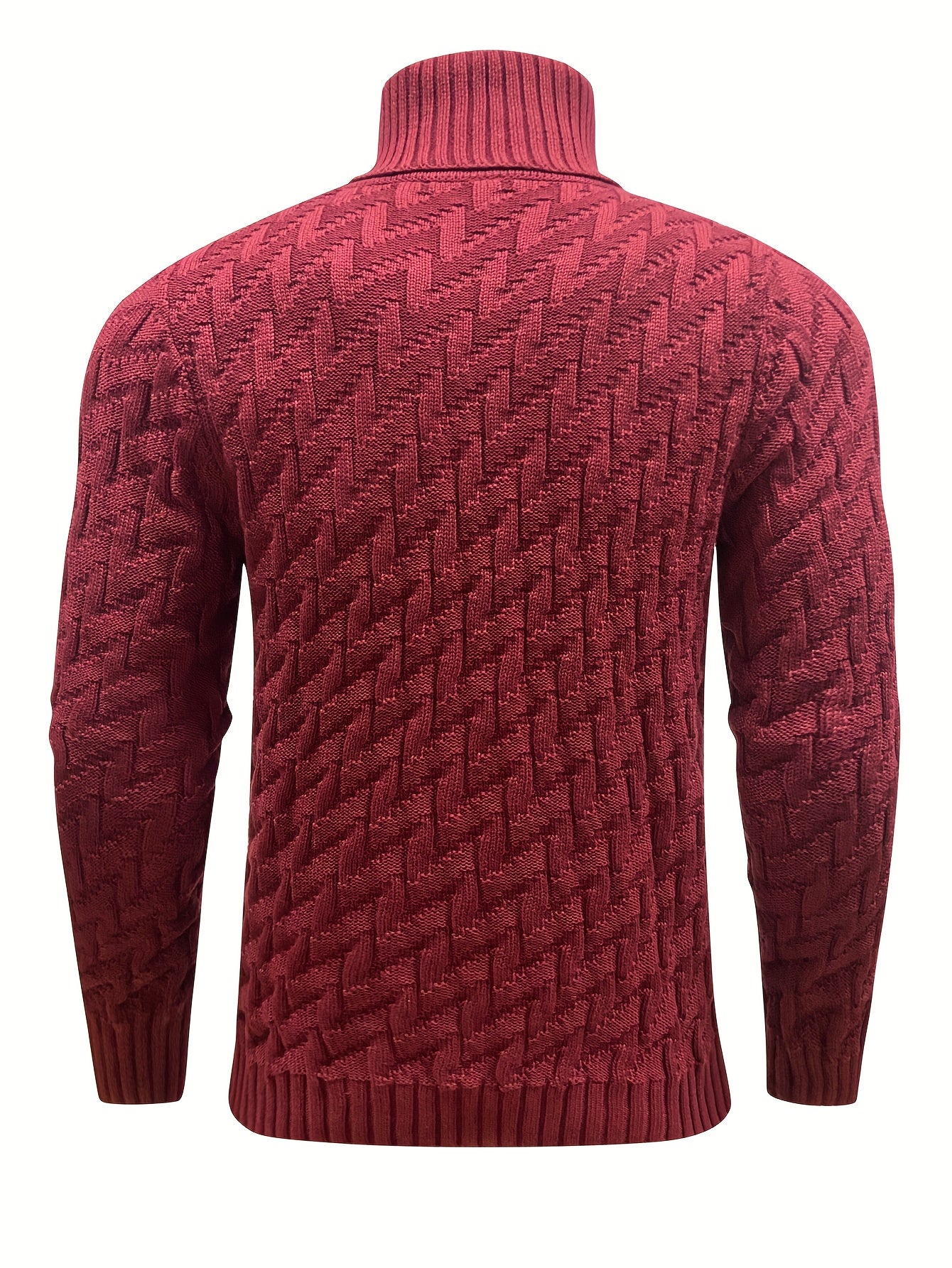 Autumn/Winter New High-neck Knitted Pullover, Trendy and Versatile, Perfect for Casual and Business Occasions