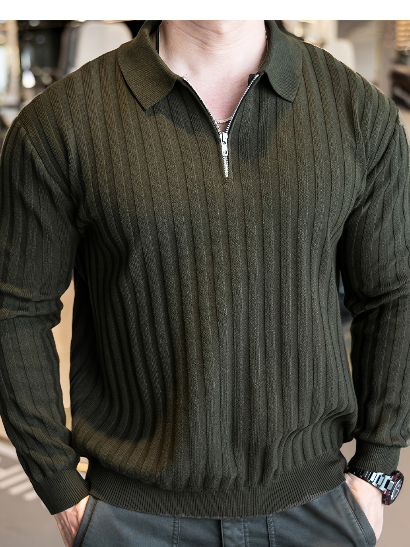Men's Autumn-Winter Sports Running Sweatshirt with Zipper