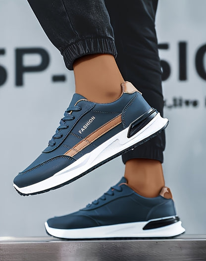 Men's Road Running Shoes, Large Size Men's Outdoor Hiking Shoes, Lace-up Walking Shoes, Training Shoes, Low-top Running Shoes, Trendy Skate Shoes, Student Casual Sneakers for Spring, Summer, Autumn, and All Seasons