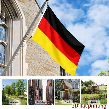 German Flag Polyester Fan Flag for Sports and Events