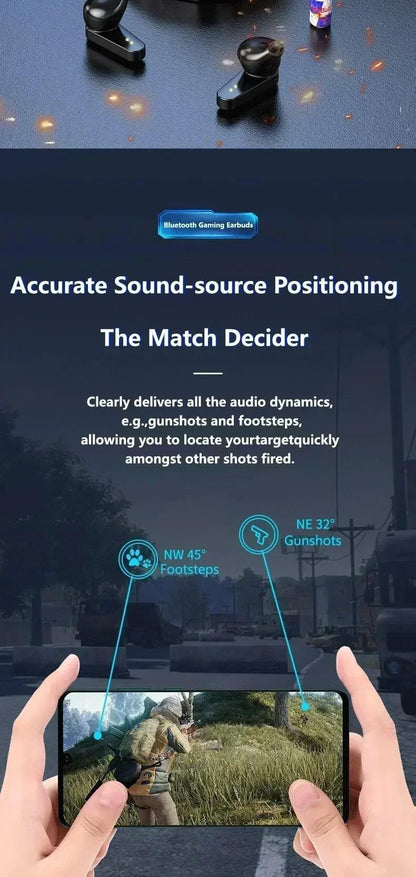 NEW X15 Earphones Bluetooth Wireless Gamer Headphones 65ms Low Latency Earbuds Fone Gamer Headset Gamer with Mic Handfree