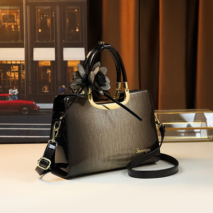 Vintage Large Capacity Convertible Crossbody Handbag with Zipper