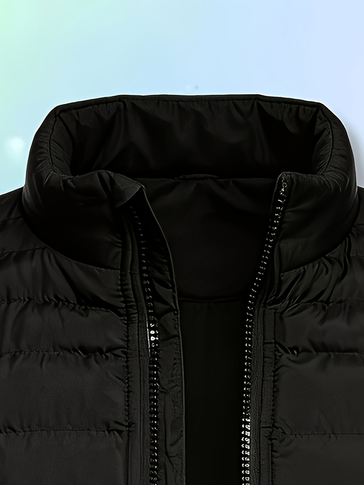 Men's Lightweight Warm Jacket with Zipper Pockets for Fall