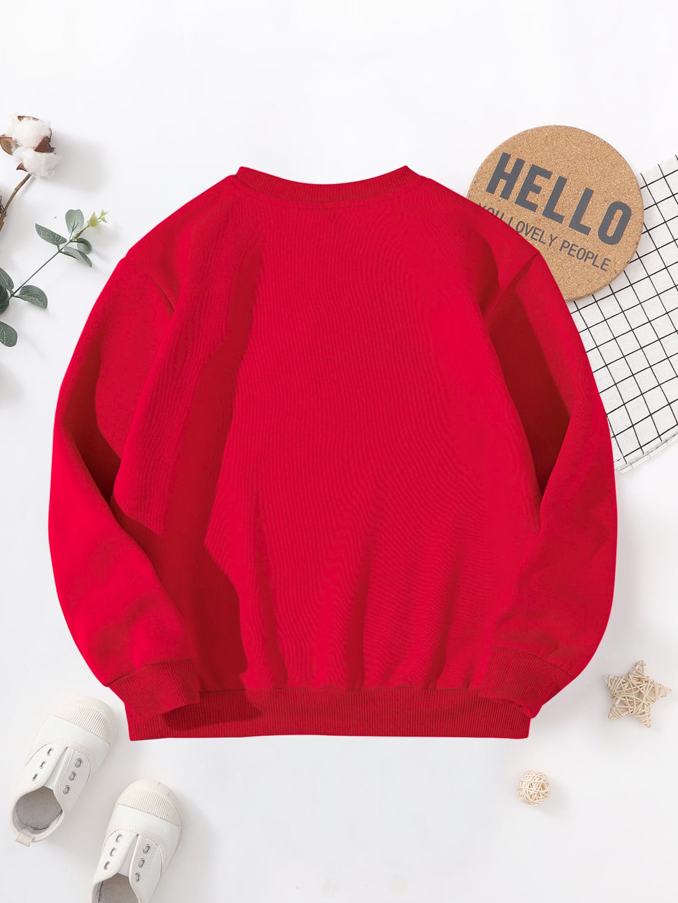 Boys' 2026 New Year'S Eve Party Sweatshirt - Hello 2026 Happy New Year Fireworks Print, Loose Fit Long Sleeve Pullover with Golden Glitter Lettering, Casual Winter Warmth For Boys, New Year Sweatshirt, Festive Clothing, Playf