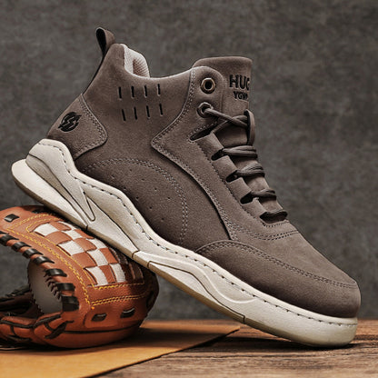 Men's Large Size High-Top Sneakers Casual Outdoor Boots