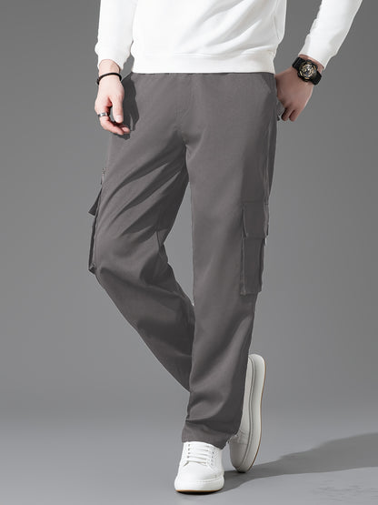 Men's Loose Fit Vintage Cargo Pants with Multiple Pockets