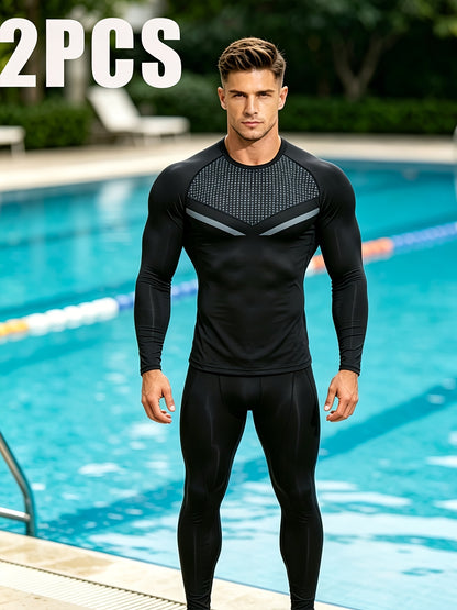 Men's Athletic Tracksuit Set - Breathable, Quick-Dry Sportswear