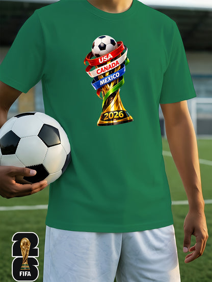 Men's FIFA 2026 World Cup Casual Soft Breathable T-Shirt