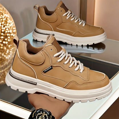 Plus Size Men’s British Style Ankle Boots Casual Hiking Shoes