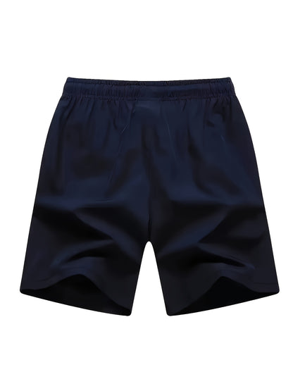 Men's Lightweight Casual Summer Beach Shorts with Drawstring