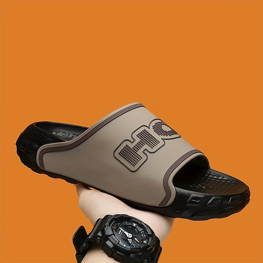 Men's Casual Open-Toe Slippers Durable EVA Outdoor Indoor - ayq