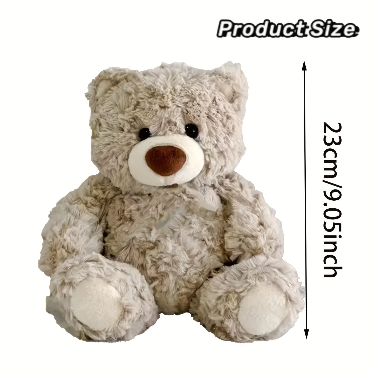 Cute Teddy Bear Plush Toy Deep Brown/Ivory Perfect Valentine's Day or Birthday Gift for Boys and Girls Memorable Keepsake for Car Decor & Gifts