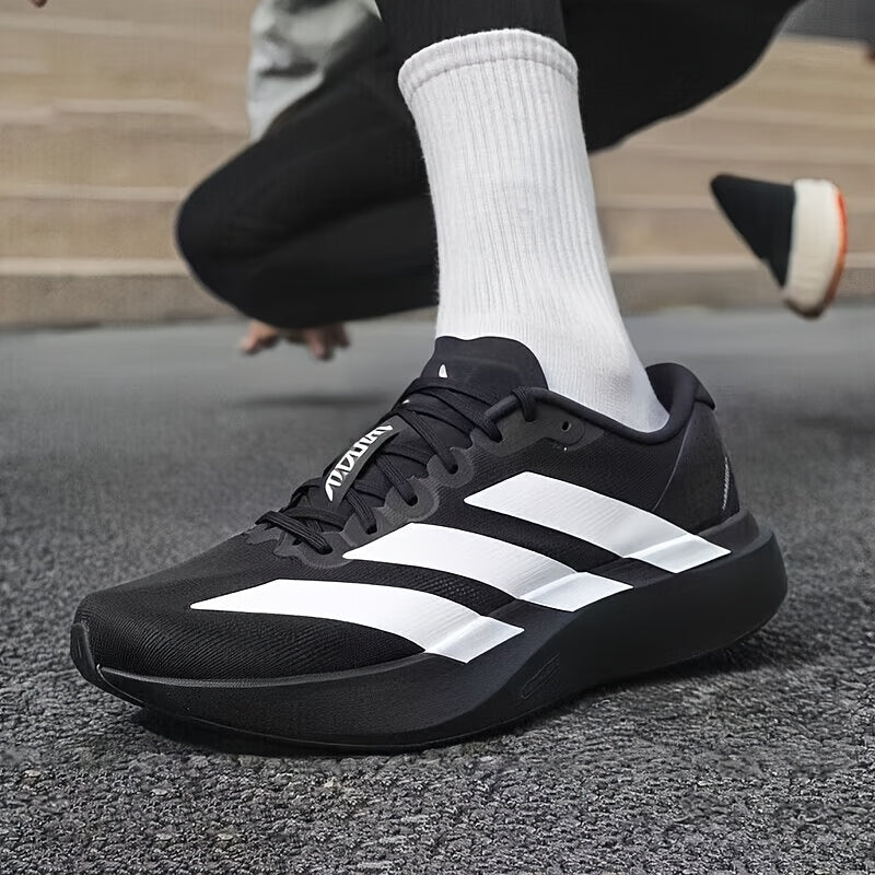 Adidas Men's Black Low-Top Breathable Running Sneakers