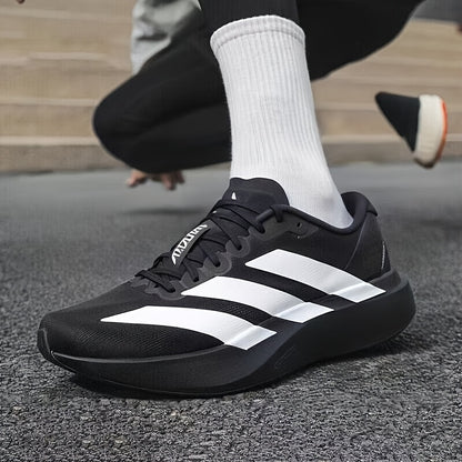 Adidas Men's Black Low-Top Breathable Running Sneakers