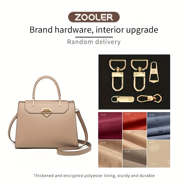Large Capacity Vintage Women's Leather Handbag with Adjustable Strap