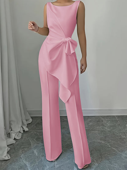 OM307B Elegant Women's Vest and Pants Set - Stylish Casual Elegance