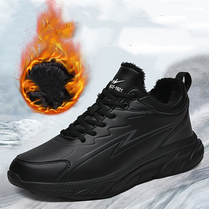 Men'S & Women'S All-Season Snow Sports Shoes - Warm Comfortable Low-Top Sneakers with Lightweight EVA Sole, Durable Synthetic Synthetic Faux Upper & Fabric Lining, Lace-Up Design for Casual Outdoor Activities, Hiking, Walking