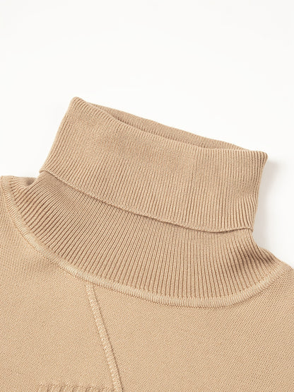 Men's Autumn/Winter High-Neck Sweater, Men's Winter High-Neck Pullover Knit Sweater, Men's Winter Clothing, Men's Sweater, Christmas Sweater, Men's Christmas Sweater, Winter Men's Apparel, New Year's Apparel, Men's Christmas