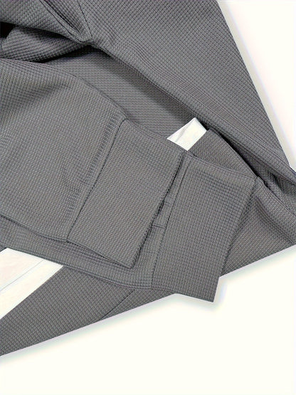 Men'S Casual Long Sleeve Print Suit Set