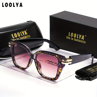 Unisex Retro Steampunk Glasses with White & Gold Accents