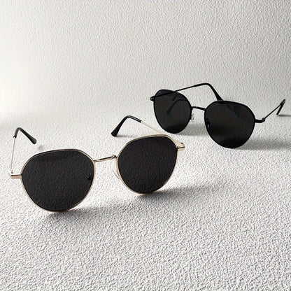 Men's Fashion Fashion with Metal Frame - Anti-Glare, for Daily Wear &