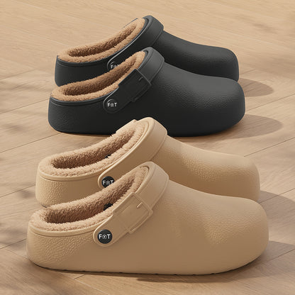 Men's Casual Unisex Slippers with Plush Lining and Thick EVA Sole