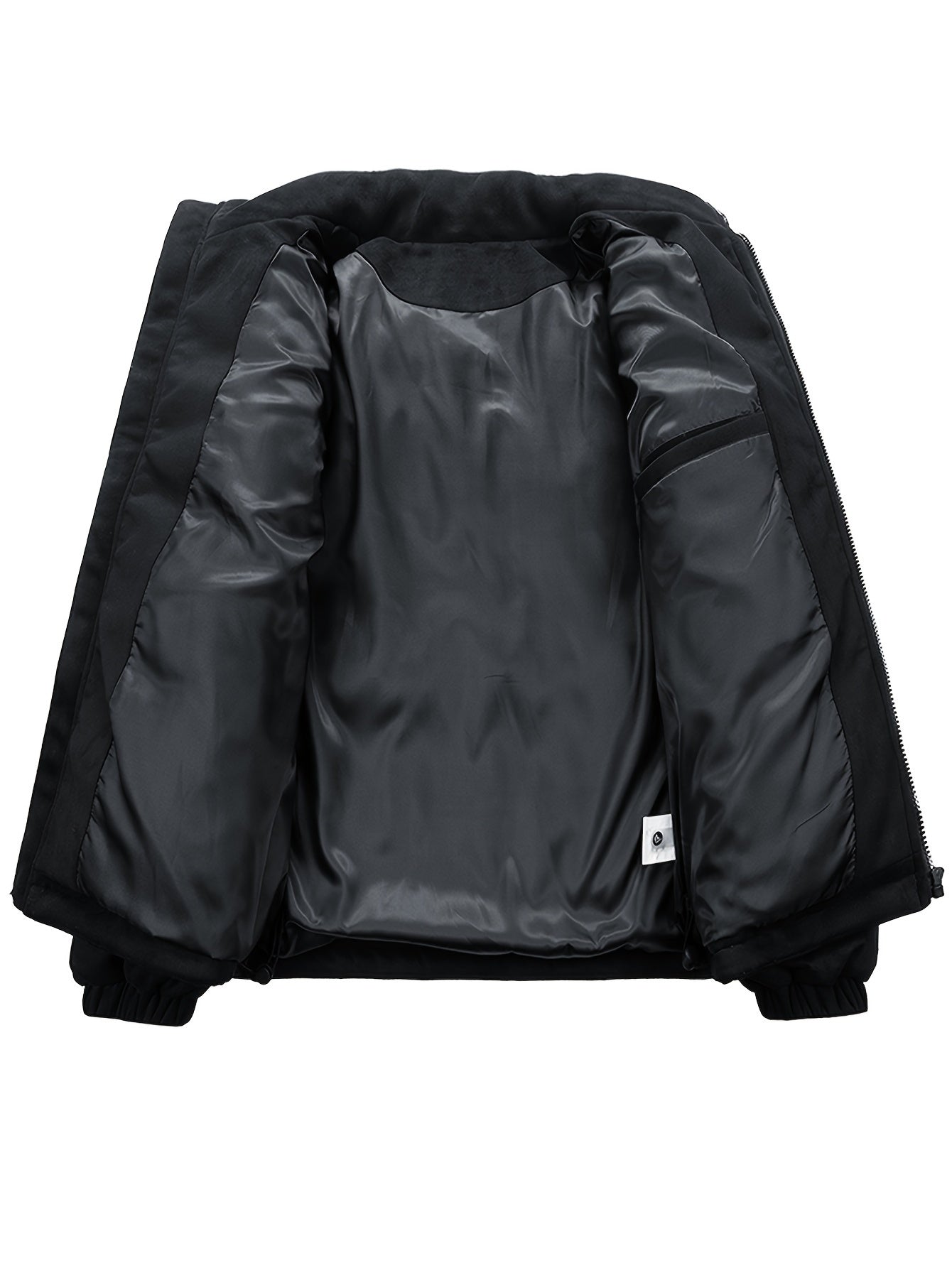 779 Men's Fashion Casual Trendy Thickened Winter Personality Letter Warm Jacket