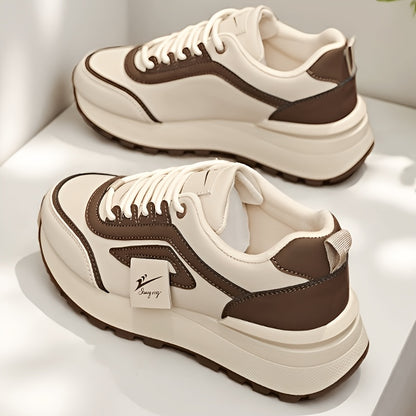 Women's Breathable Lace-Up Running Sneakers for Spring & Autumn