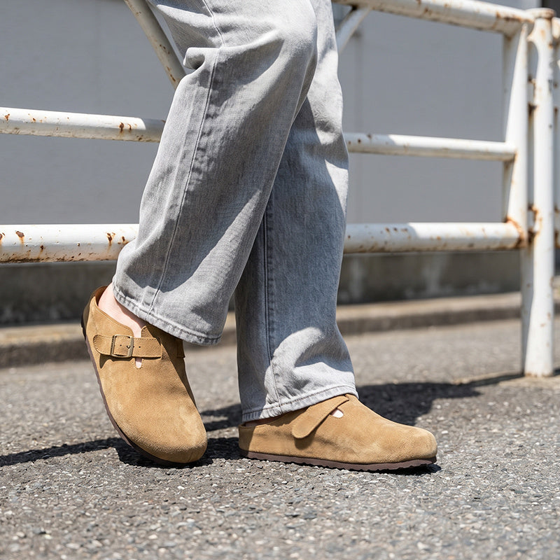 Men's Comfortable Backless Slip-On Slippers with Thick Sole