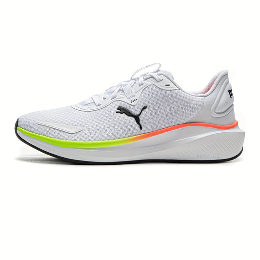 PUMA Unisex 38006728 Sneakers - Breathable Mesh Upper, Cushioned Midsole  Stability Support, Vibrant Neon Green Accents, Lightweight Summer Casual Shoes for Men  Women, Comfy Shoes, Sporty Look, Comfortable Fit