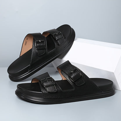 Men's Slip-On Moccasin Sandals with Cushioned Arch Support