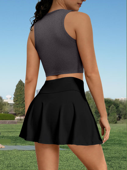 Women's Sleeveless Romper and Vest Set with Safety Shorts