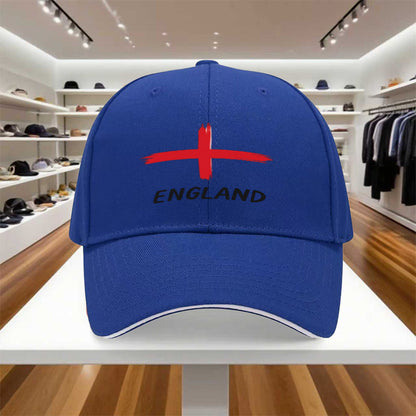 Adjustable England Cross Baseball Cap for Men & Women